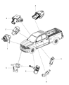 Ram Brake Light Switch Diagram - 68078700AC