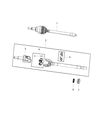 Jeep Transfer Case Output Shaft Snap Ring Diagram - 68476752AA