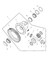 Chrysler PT Cruiser Differential Diagram - 5017892AB