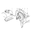 1998 Dodge Dakota Brake Booster Vacuum Hose Diagram - 52009338