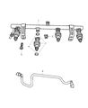 Chrysler PT Cruiser Fuel Injector Diagram - 68051554AA