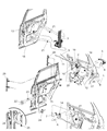 Chrysler PT Cruiser Door Lock Actuator Diagram - 5027074AG