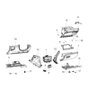 Jeep Grand Cherokee Glove Box Diagram - 1TG141L1AD
