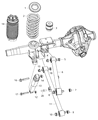 Ram 1500 Coil Spring Insulator Diagram - 52855789AB