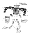 2017 Jeep Compass Air Duct Diagram - 5058297AC