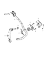 Chrysler 300 Sway Bar Link Diagram - 4895483AC