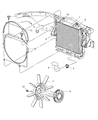 2006 Dodge Dakota Fan Shroud Diagram - 52029286AD