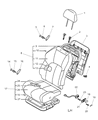 Chrysler Sebring Seat Cushion Diagram - MR433127