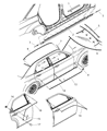 2010 Chrysler 300 Door Moldings Diagram - 1DX25TZZAB