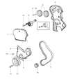 Chrysler Voyager Timing Cover Diagram - 4621592AC
