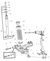 2008 Chrysler Crossfire Shock Absorber Diagram - 68029784AA
