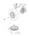 Dodge Ram 5500 Spare Wheel Diagram - 68053037AA