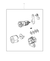 Ram Door Lock Cylinder Diagram - 68440836AA