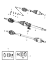 2017 Jeep Compass Axle Shaft Diagram - 52123872AB
