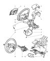 2004 Jeep Grand Cherokee Clock Spring Diagram - 56042770AE