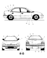 1999 Dodge Neon Emblem Diagram - RX00PCHAA
