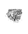 Jeep Grand Cherokee A/C Idler Pulley Diagram - 68018072AA