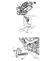 2008 Chrysler Pacifica Engine Mount Bracket Diagram - 4880337AE