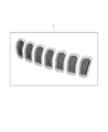 Jeep Cherokee Grille Diagram - 6CY39LS1AA