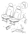 Chrysler PT Cruiser Armrest Diagram - MW091FL