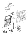 Dodge Durango Window Regulator Diagram - 55277228AB