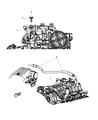 Ram Air Intake Coupling Diagram - 68165796AA