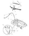 Dodge Wiper Pivot Diagram - 55076549AF