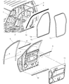 Ram Dakota Weather Strip Diagram - 55359354AC