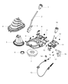 Jeep Wrangler Automatic Transmission Shift Levers Diagram - 52060063AE