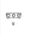 Dodge Challenger A/C Switch Diagram - 55111463AE