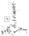 Jeep Compass Control Arm Diagram - 5105041AC
