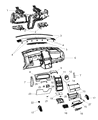 Dodge Journey Glove Box Diagram - 1GX111DVAA