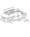 2007 Dodge Caravan Door Moldings Diagram - WV95DA4AA