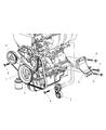 Dodge Stratus Alternator Bracket Diagram - 5281480AA