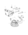 Jeep Grand Cherokee Engine Mount Bracket Diagram - 52124677AG