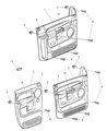 2006 Dodge Ram 3500 Door Handle Diagram - 1DB93ZJ8AA