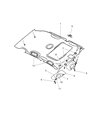 Chrysler PT Cruiser Sun Visor Diagram - WC04XDBAF