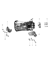 2007 Dodge Nitro Transmission Mount Diagram - 52125139AC