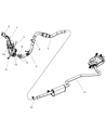 Dodge Journey Muffler Diagram - 68090619AA