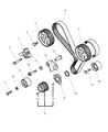 Dodge Stealth Crankshaft Timing Gear Diagram - MD184894
