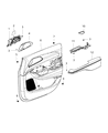 Chrysler Armrest Diagram - 6FL21DX9AB