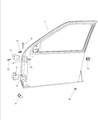 1998 Jeep Grand Cherokee Door Hinge Diagram - 55295893AB