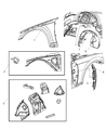 2011 Dodge Charger Door Seal Diagram - 68040044AC