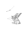2008 Chrysler Aspen Antenna Cable Diagram - 5064365AA