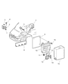Dodge Sprinter 2500 Air Bag Control Module Diagram - 5103641AA