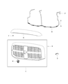 2010 Dodge Ram 3500 Grille Diagram - 55077767AF