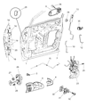 Chrysler Voyager Door Latch Assembly Diagram - 4717473AB