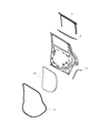Jeep Renegade Door Seal Diagram - 68420173AA