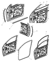 Ram 2500 Door Seal Diagram - 55112376AF