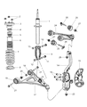 Chrysler Shock And Strut Mount Diagram - 4895414AD